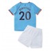 Cheap Manchester City Bernardo Silva #20 Home Football Kit Children 2022-23 Short Sleeve (+ pants)